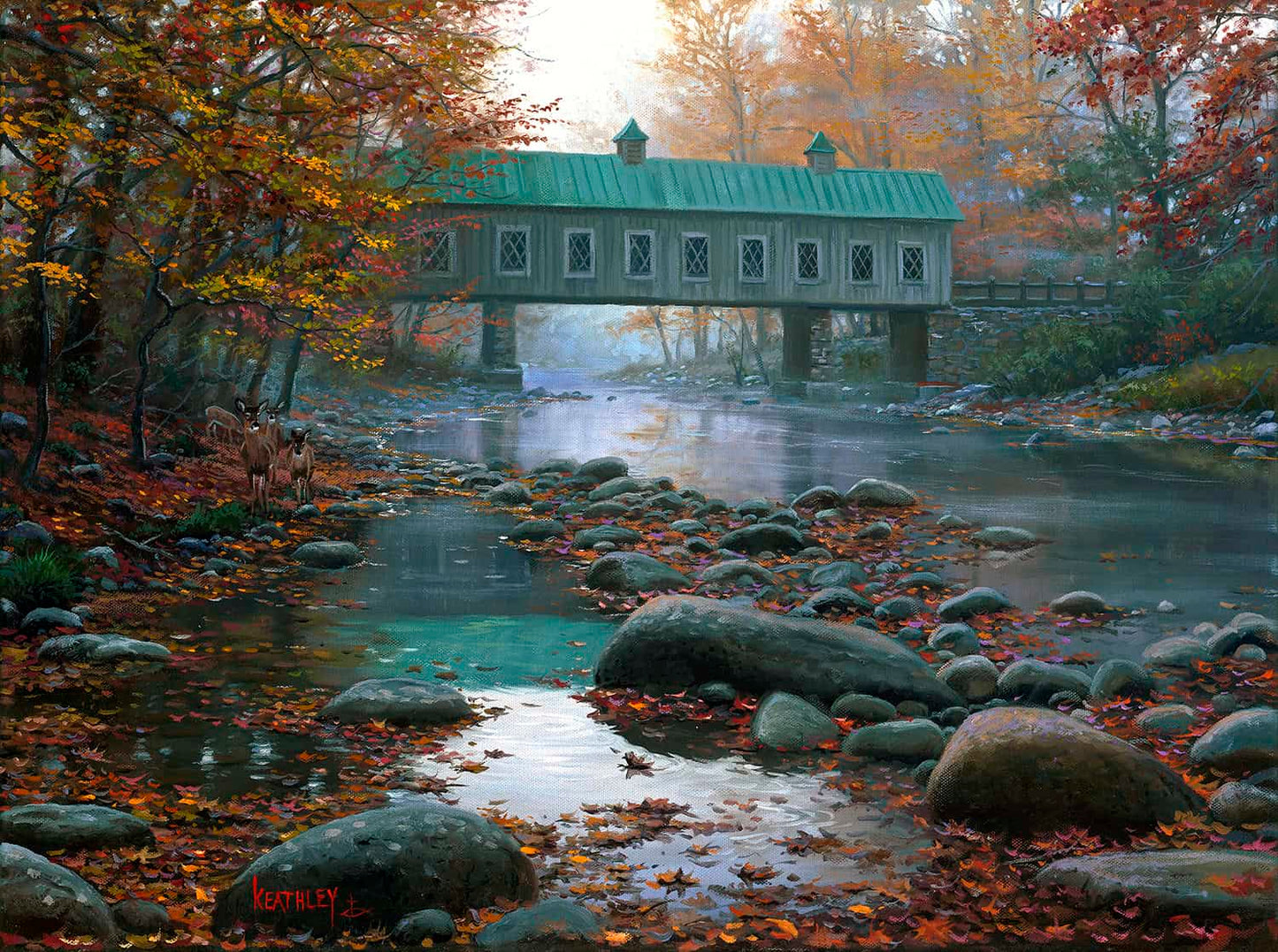 Visitors at the Bridge 500 pc  Jigsaw Puzzle 53288