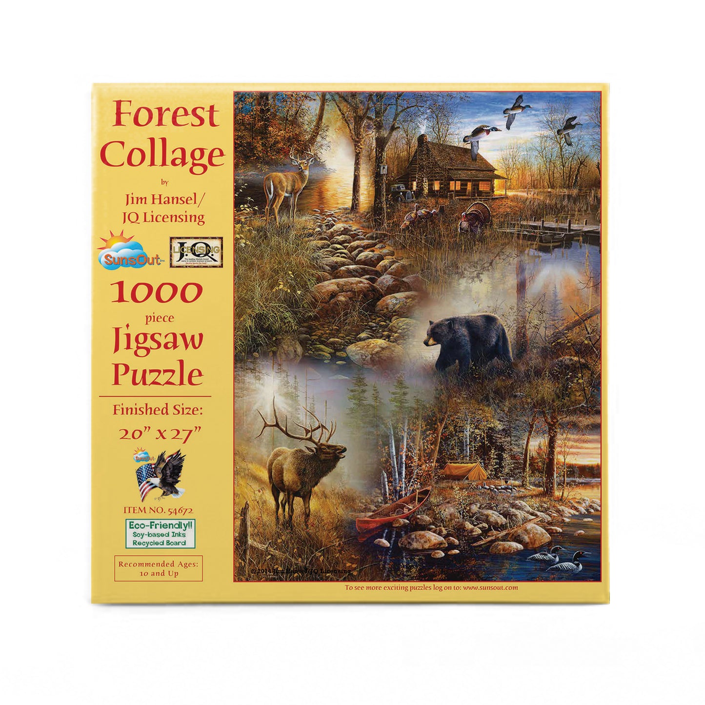 Forest Collage 1000 pc  Jigsaw Puzzle 54672