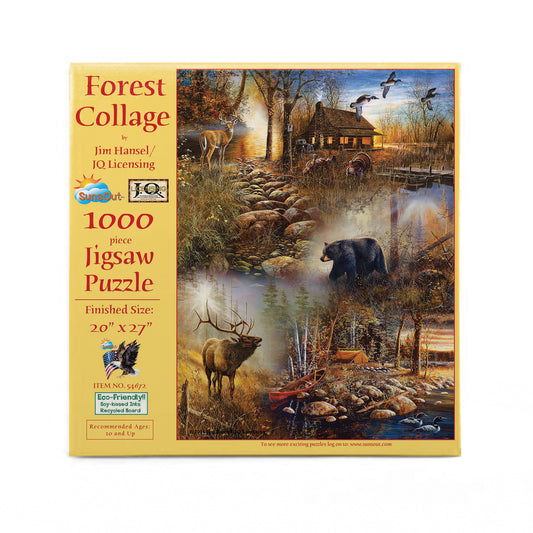 Forest Collage 1000 pc  Jigsaw Puzzle 54672