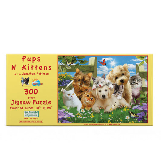 Pups n kittens 300 pc  Jigsaw Puzzle 54923