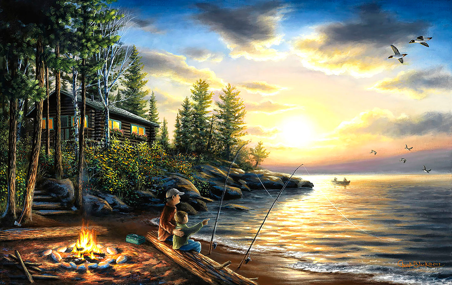 Summer Nights 550 pc  Jigsaw Puzzle 55027
