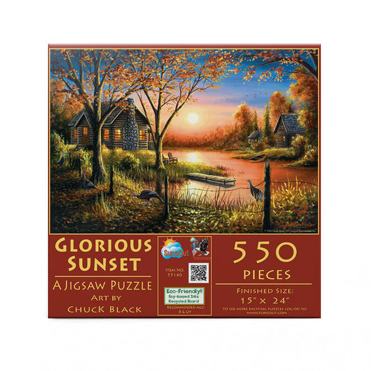 Glorious Sunset 550 pc  Jigsaw Puzzle 55140