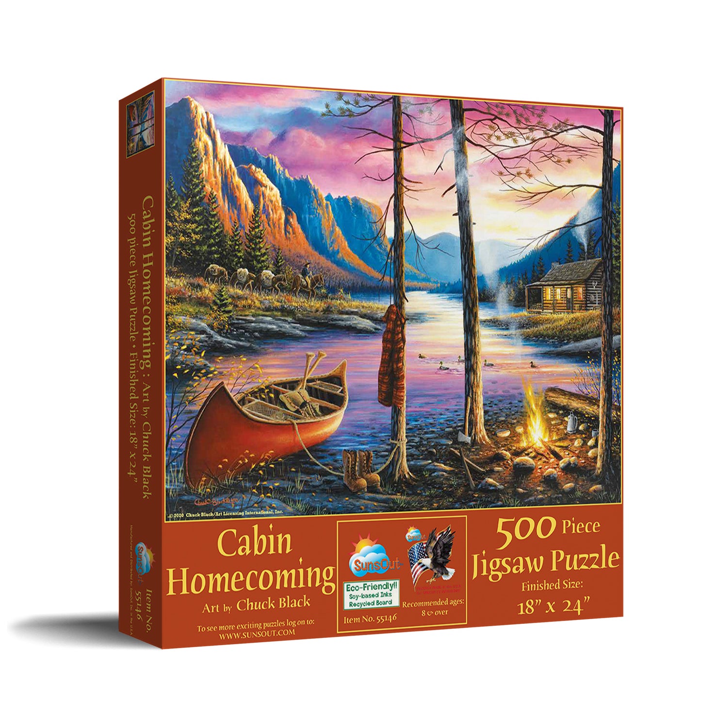 Cabin Homecoming 500 pc  Jigsaw Puzzle 55146