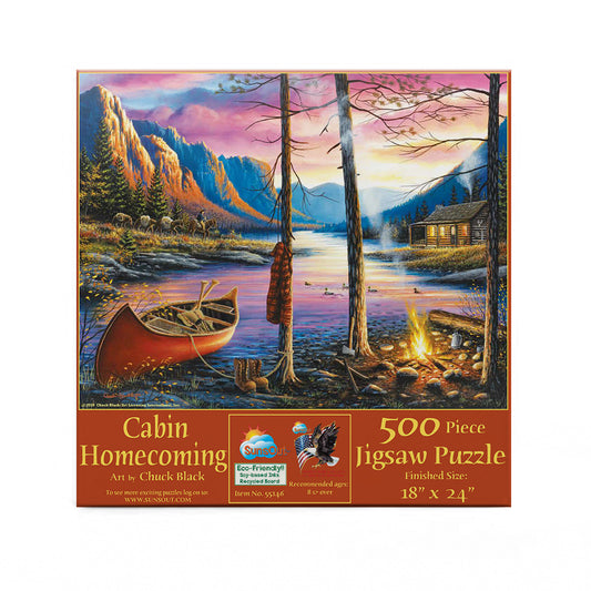 Cabin Homecoming 500 pc  Jigsaw Puzzle 55146