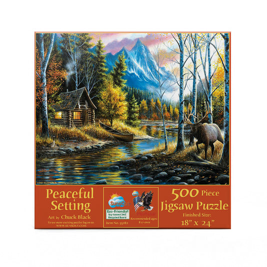 Peaceful Setting 500 pc  Jigsaw Puzzle 55182