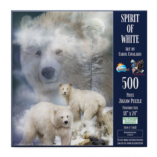 Spirit of White Bears 500 pc  Jigsaw Puzzle 55618