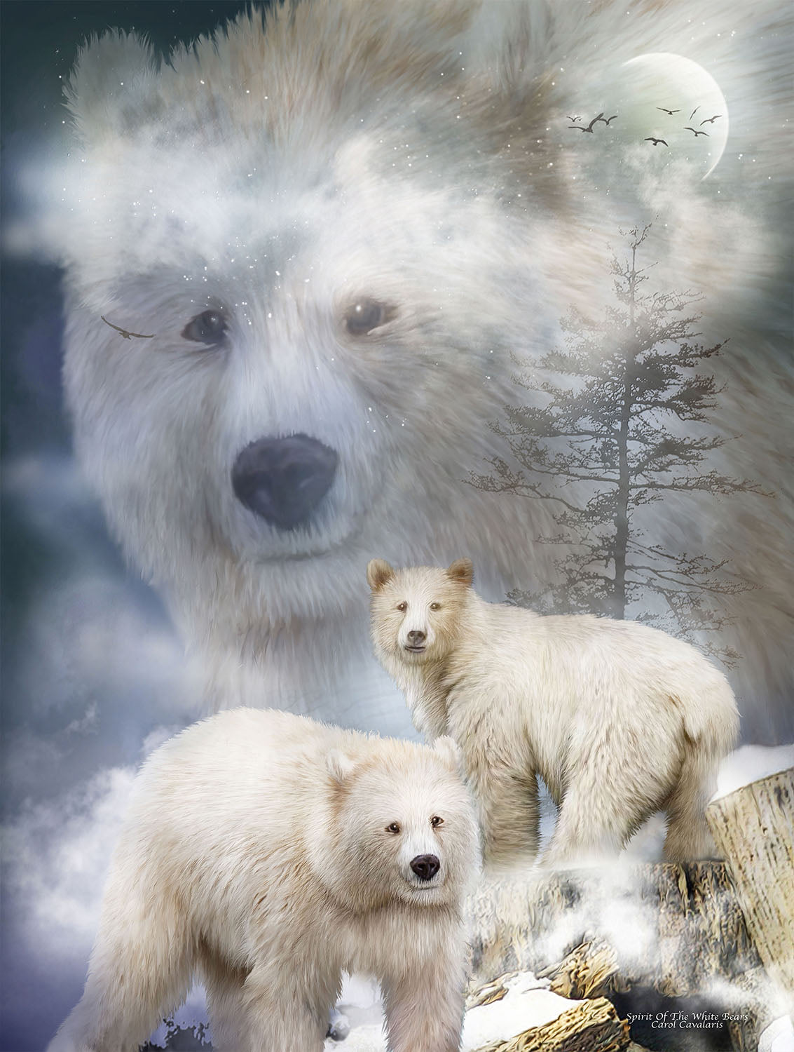 Spirit of White Bears 500 pc  Jigsaw Puzzle 55618