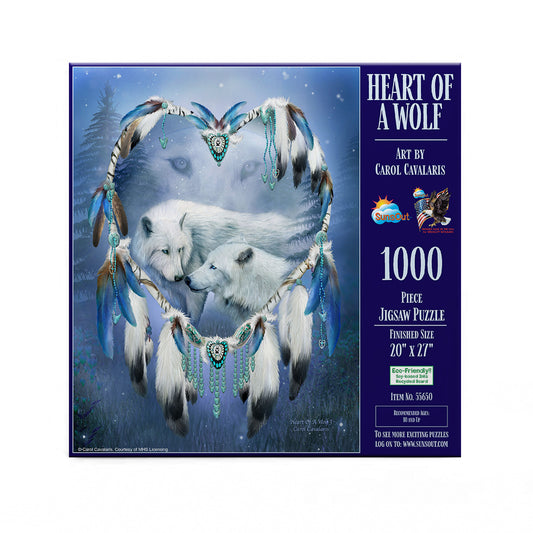 Heart of a Wolf 1000 pc  Jigsaw Puzzle 55650