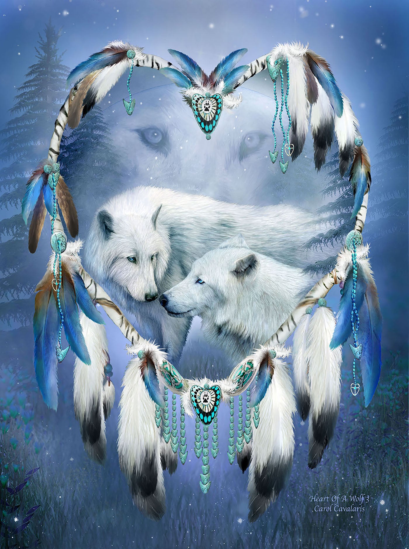 Heart of a Wolf 1000 pc  Jigsaw Puzzle 55650