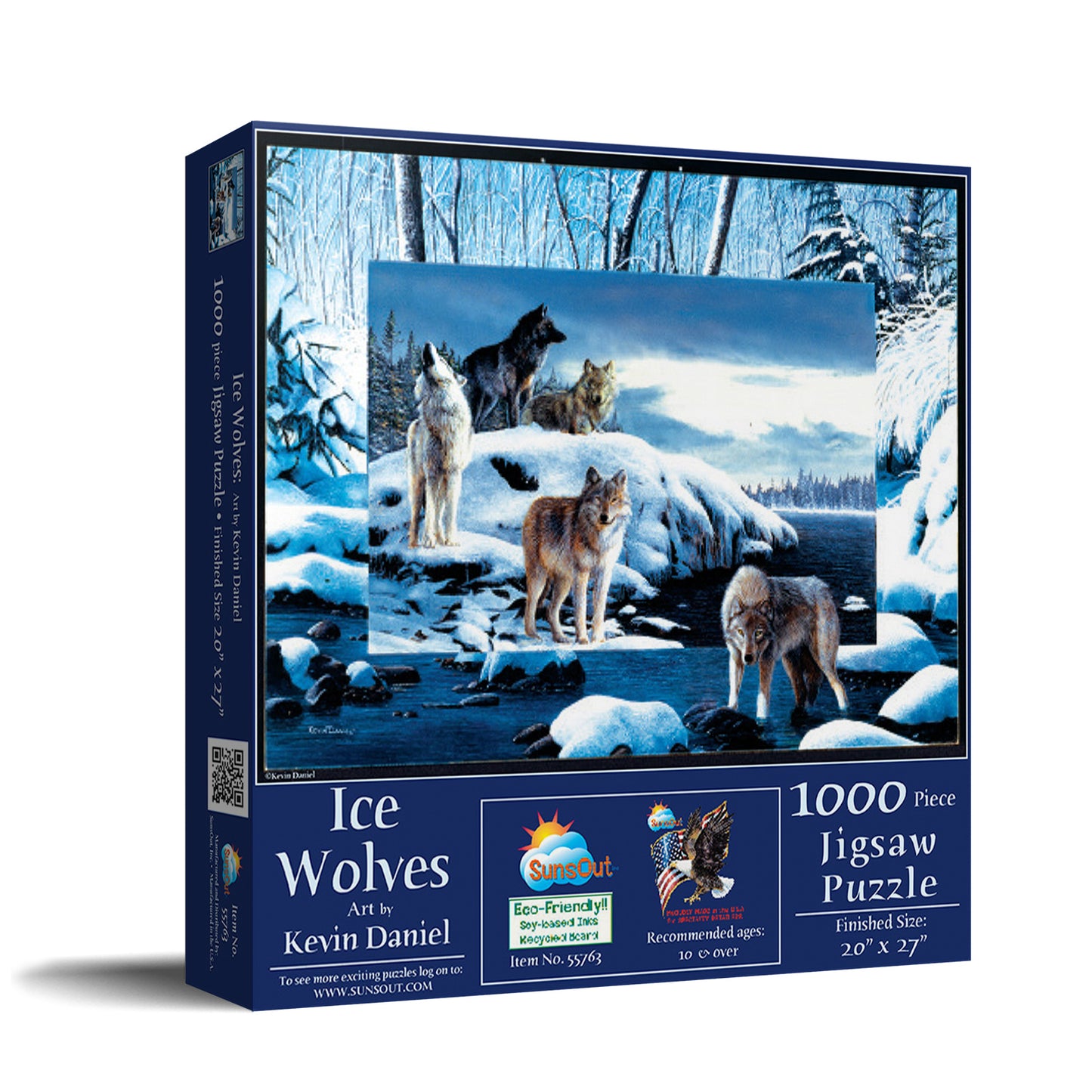 Ice Wolves 1000 pc  Jigsaw Puzzle 55763