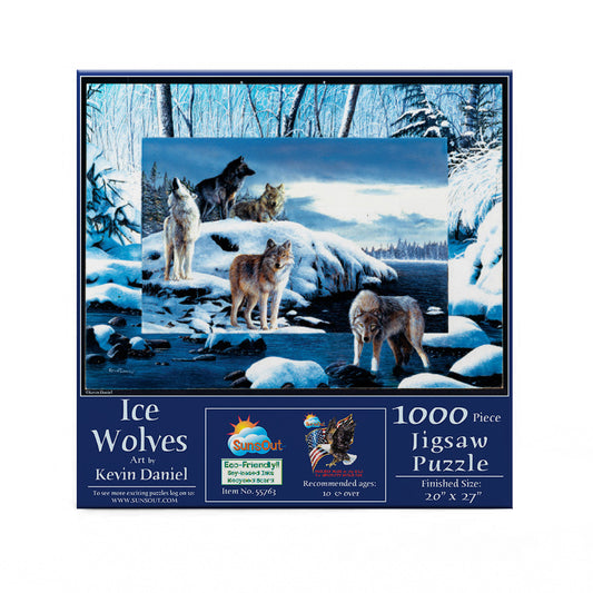 Ice Wolves 1000 pc  Jigsaw Puzzle 55763