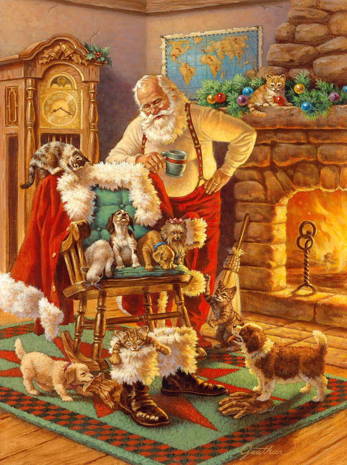 Santa and His Friends 1000 pc  Jigsaw Puzzle 55937