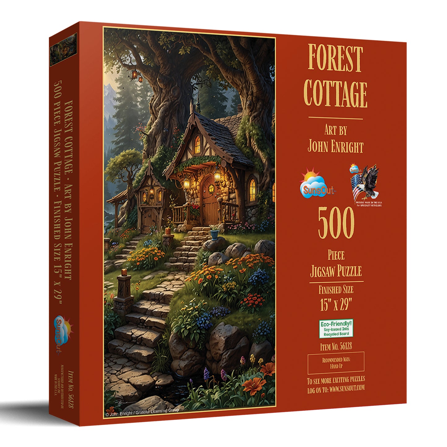 Forest Cottage 500 pc  Jigsaw Puzzle 56128