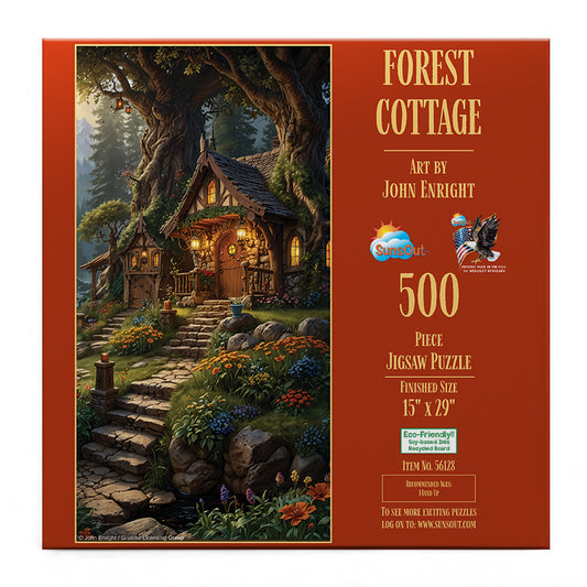 Forest Cottage 500 pc  Jigsaw Puzzle 56128