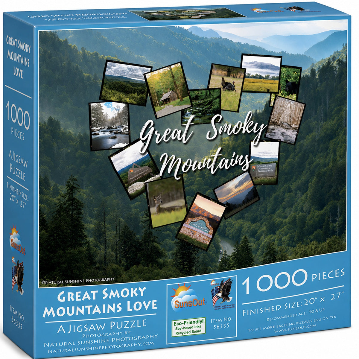 Great Smoky Mountains Love 1000 pc  Jigsaw Puzzle 56335