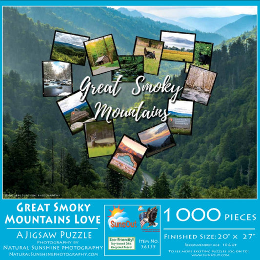 Great Smoky Mountains Love 1000 pc  Jigsaw Puzzle 56335
