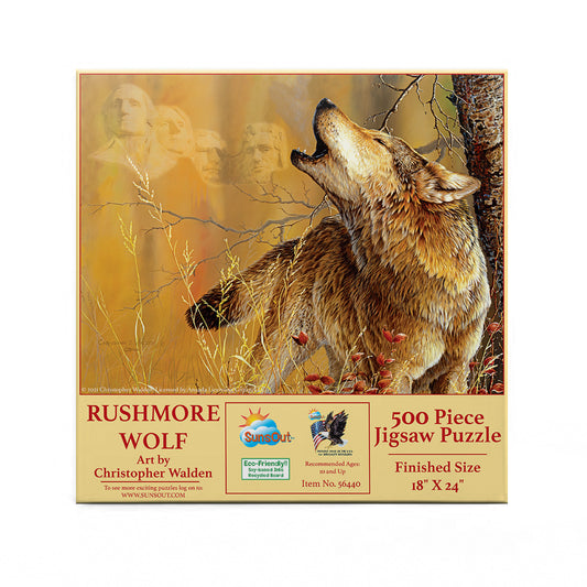 Rushmore Wolf 500 pc  Jigsaw Puzzle 56440