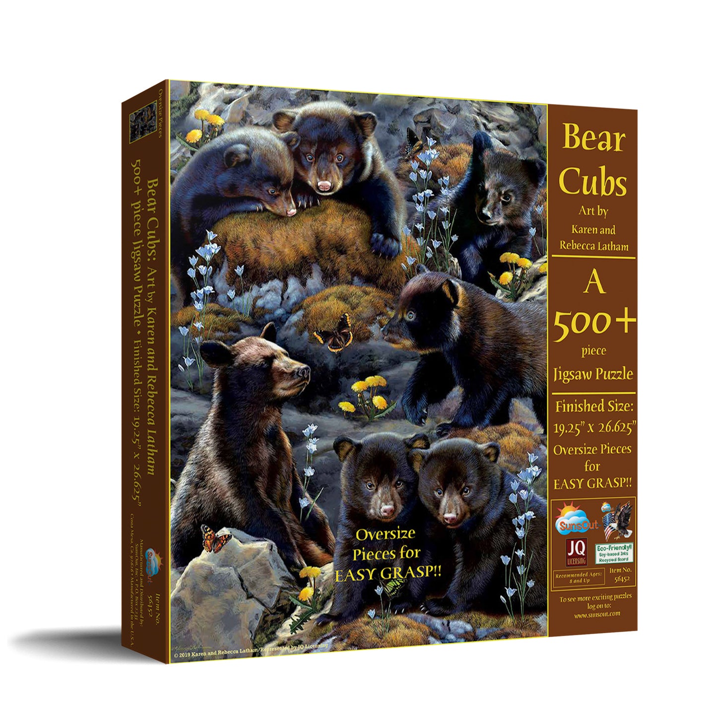Bear Cubs 500 pc Large Pieces Jigsaw Puzzle 56452