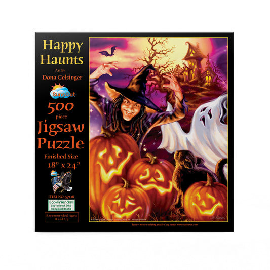 Happy Haunts 500 pc  Jigsaw Puzzle 57118