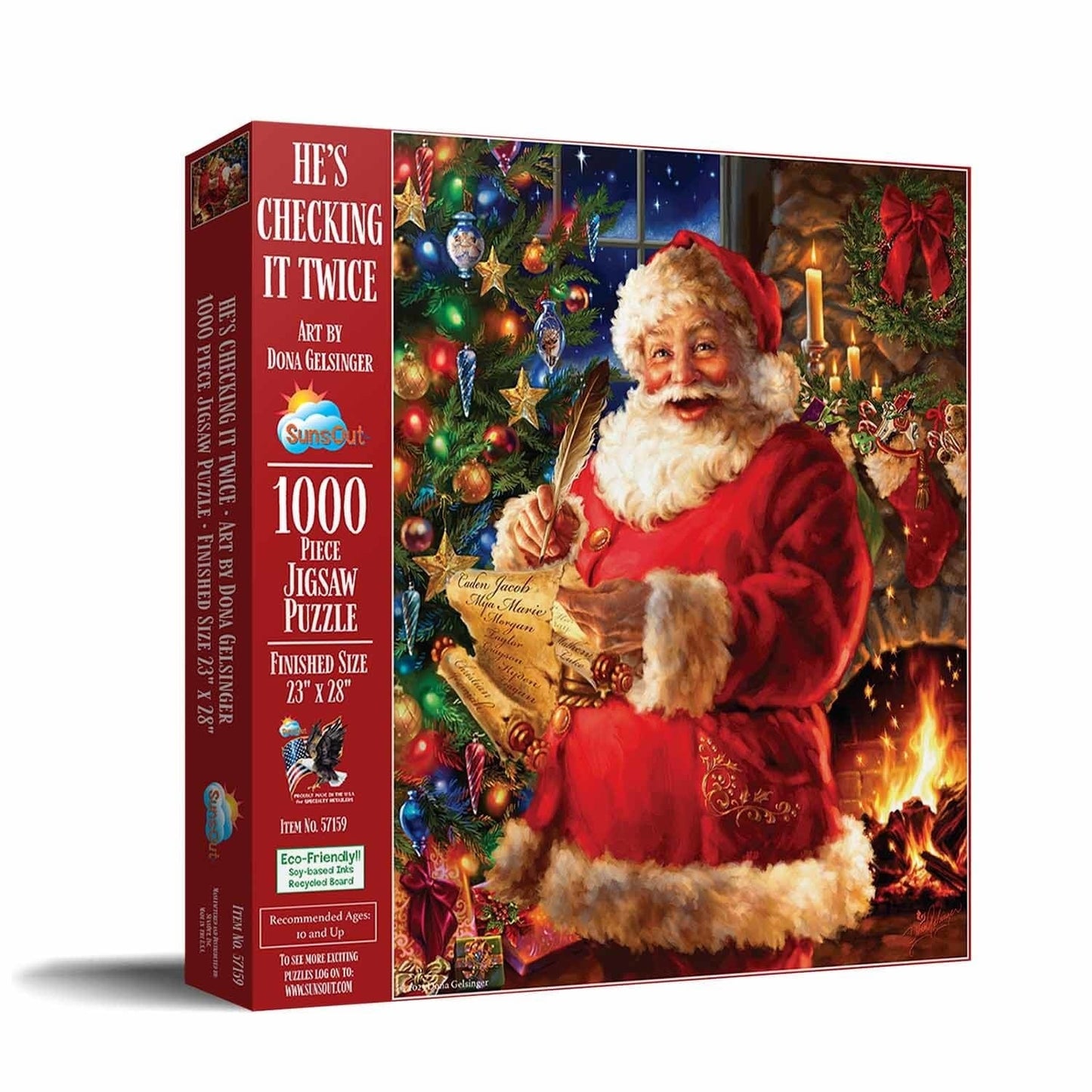 Hes Checking it Twice 1000 pc  Jigsaw Puzzle 57159