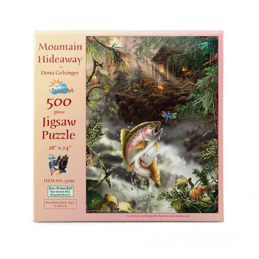 Mountain Hideaway 500 pc  Jigsaw Puzzle 57161