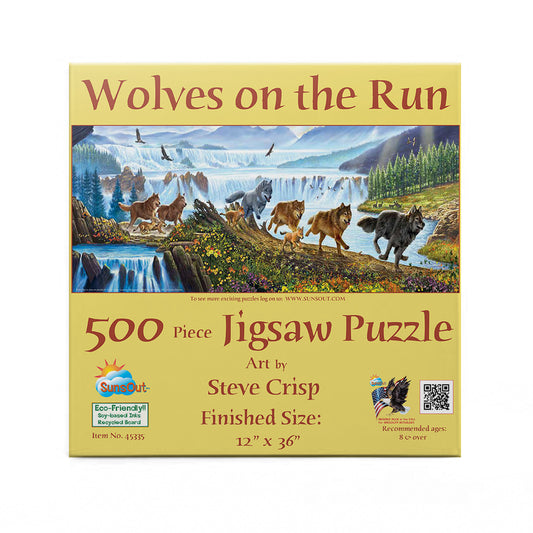 Wolves on the Run 500 pc  Jigsaw Puzzle 57356