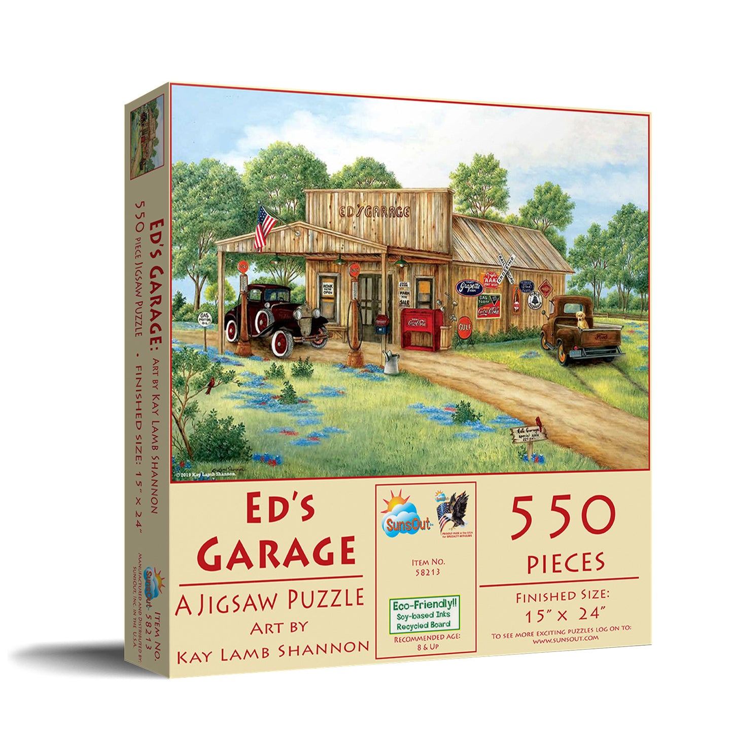 Ed's Garage 550 pc  Jigsaw Puzzle 58213