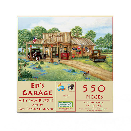 Ed's Garage 550 pc  Jigsaw Puzzle 58213