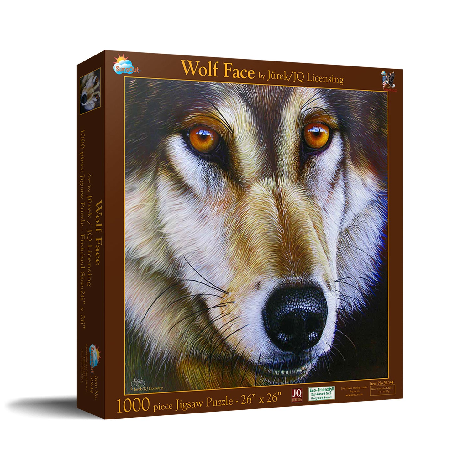 Wolf Face 1000 pc  Jigsaw Puzzle 58644