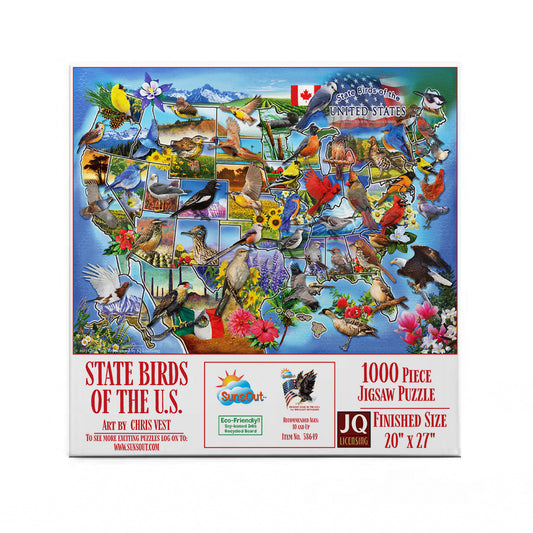 State Birds of the U.S. 1000 pc  Jigsaw Puzzle 58649