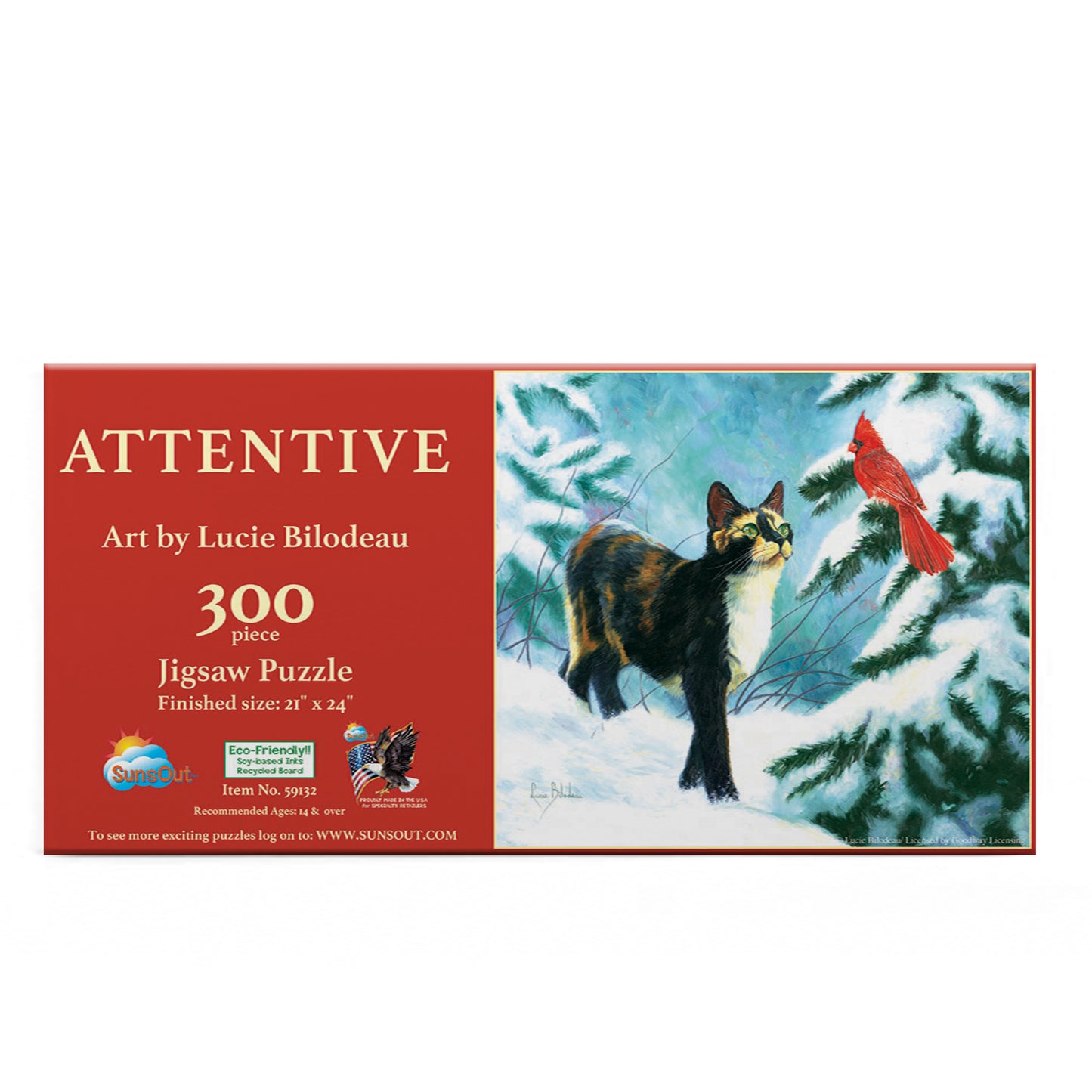Attentive 300 pc  Jigsaw Puzzle 59132