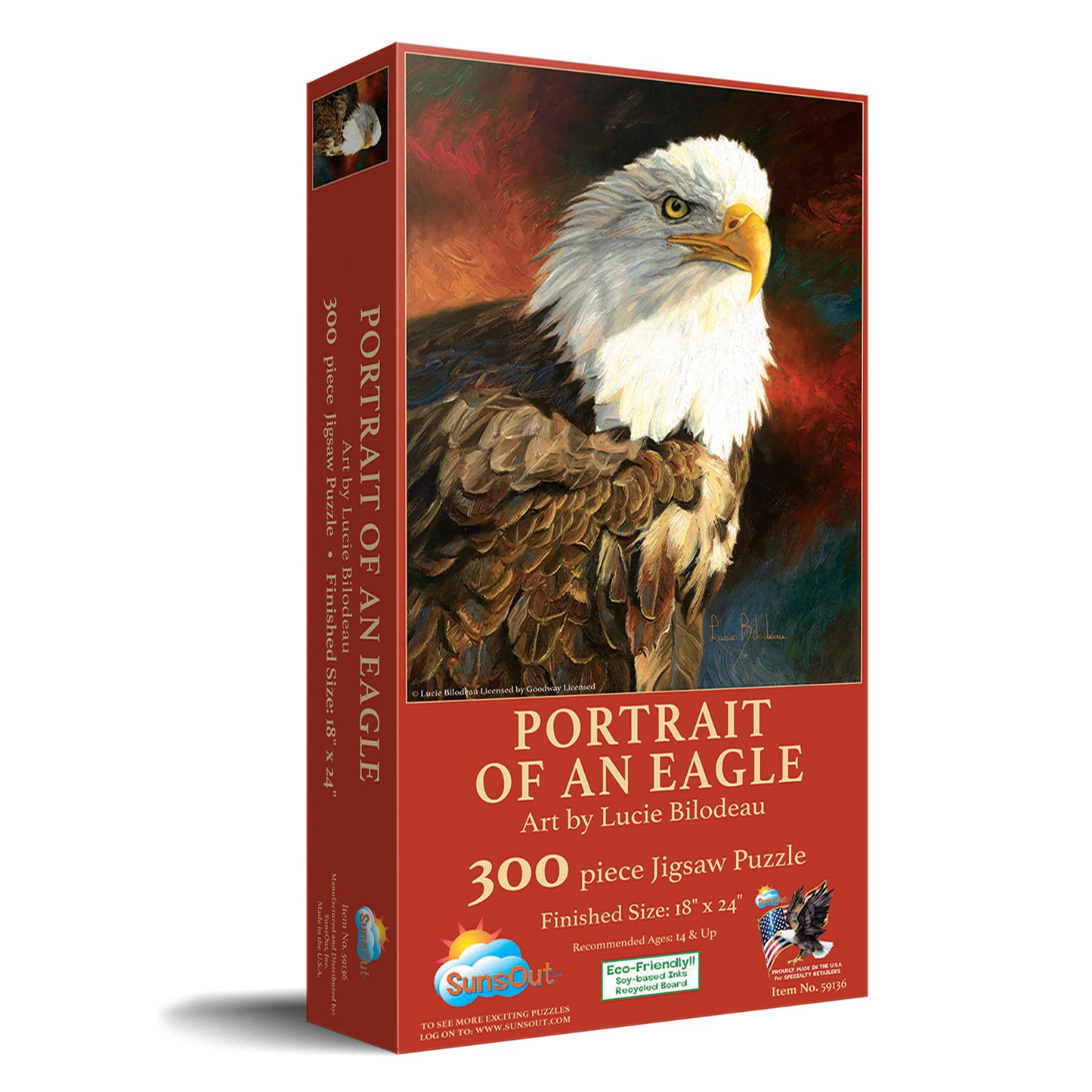 Portrait of an Eagle 300 pc  Jigsaw Puzzle 59136