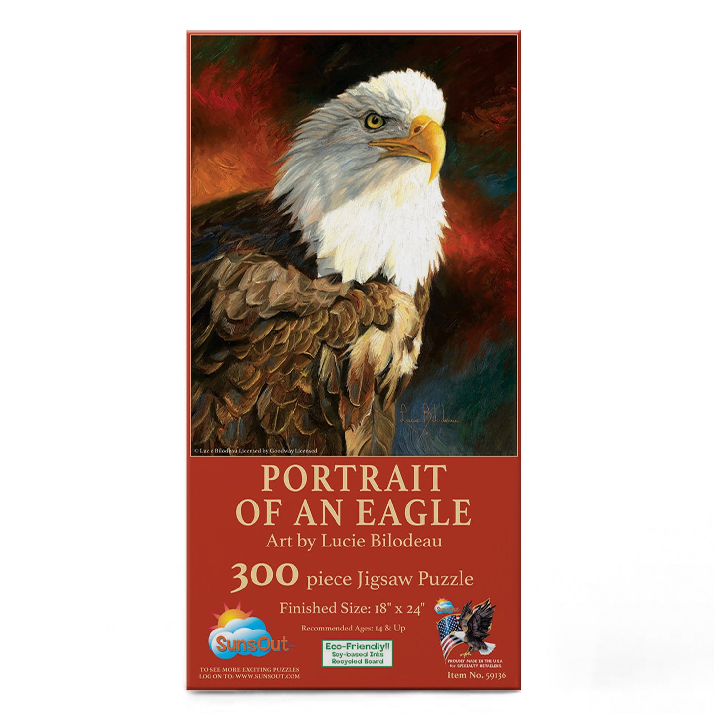 Portrait of an Eagle 300 pc  Jigsaw Puzzle 59136