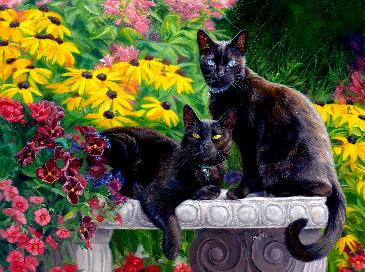 Black Beauties 1000 pc  Jigsaw Puzzle 59140