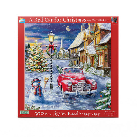 A Red Car for Christmas 500 pc  Jigsaw Puzzle 60668
