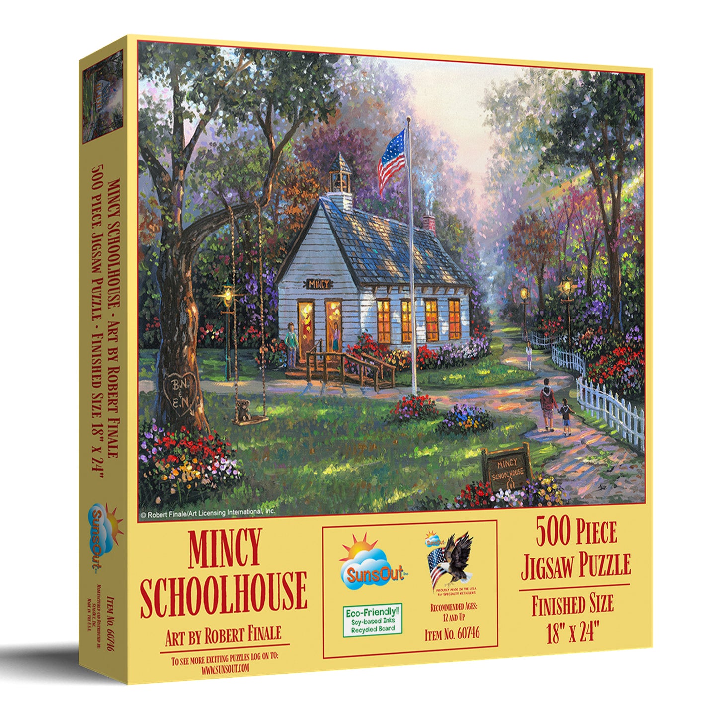 Mincy Schoolhouse 500 pc  Jigsaw Puzzle 60746