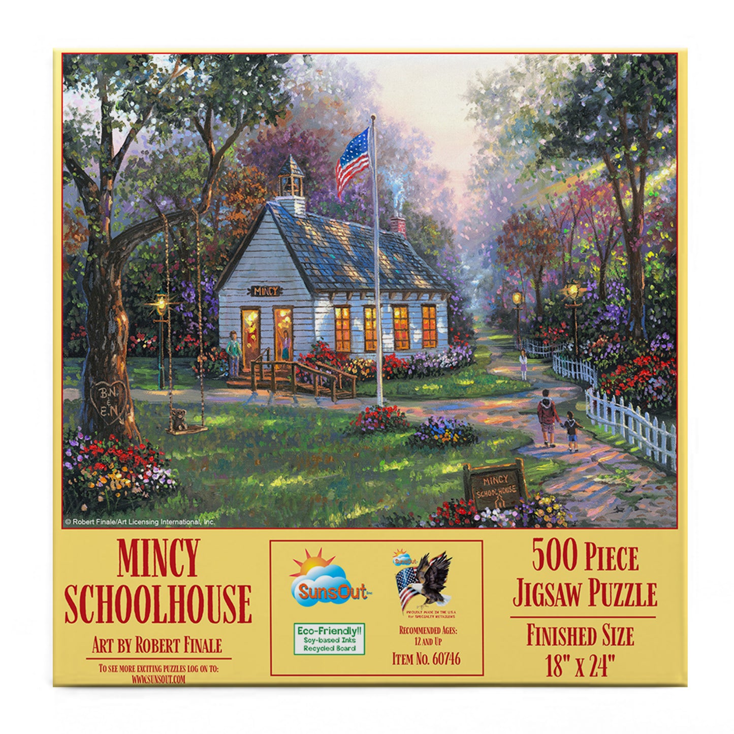 Mincy Schoolhouse 500 pc  Jigsaw Puzzle 60746