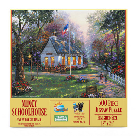 Mincy Schoolhouse 500 pc  Jigsaw Puzzle 60746