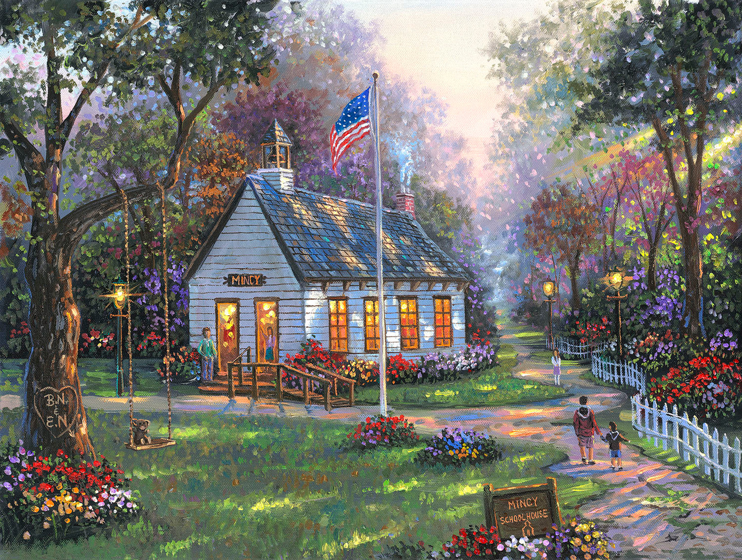 Mincy Schoolhouse 500 pc  Jigsaw Puzzle 60746