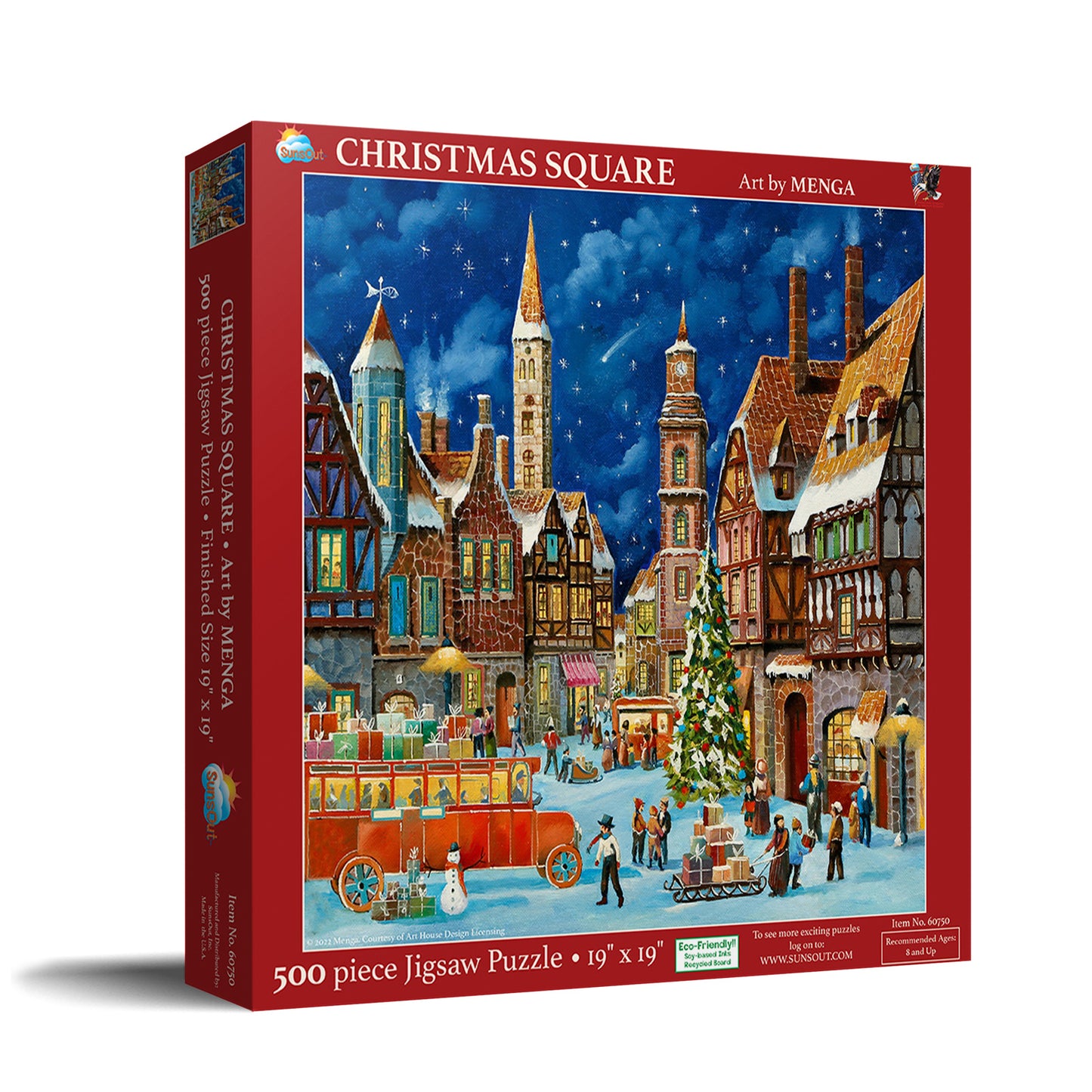 Christmas Square 500 pc  Jigsaw Puzzle 60750