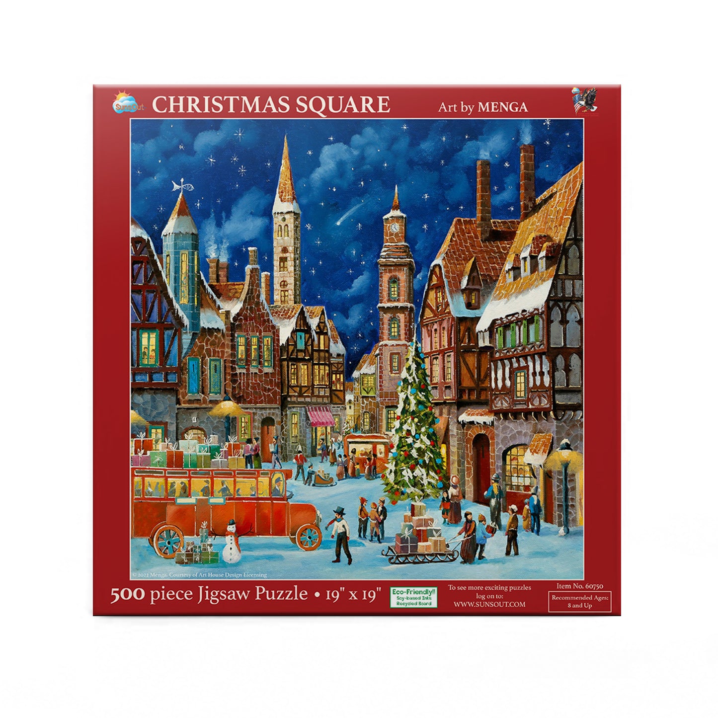 Christmas Square 500 pc  Jigsaw Puzzle 60750