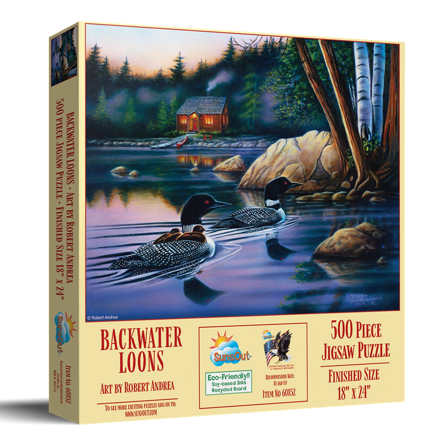Backwater Loons 500 pc  Jigsaw Puzzle 60852