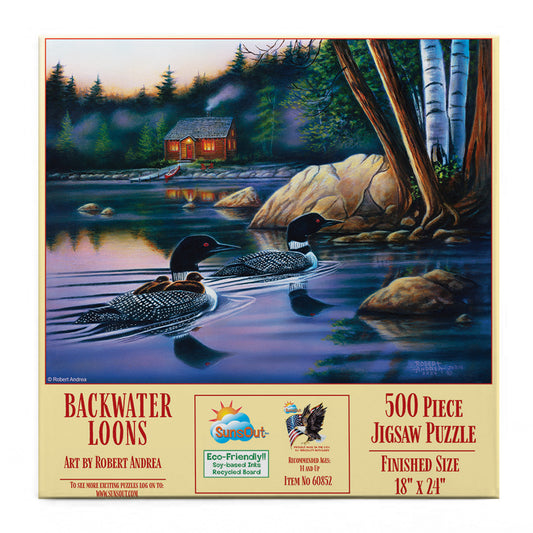 Backwater Loons 500 pc  Jigsaw Puzzle 60852