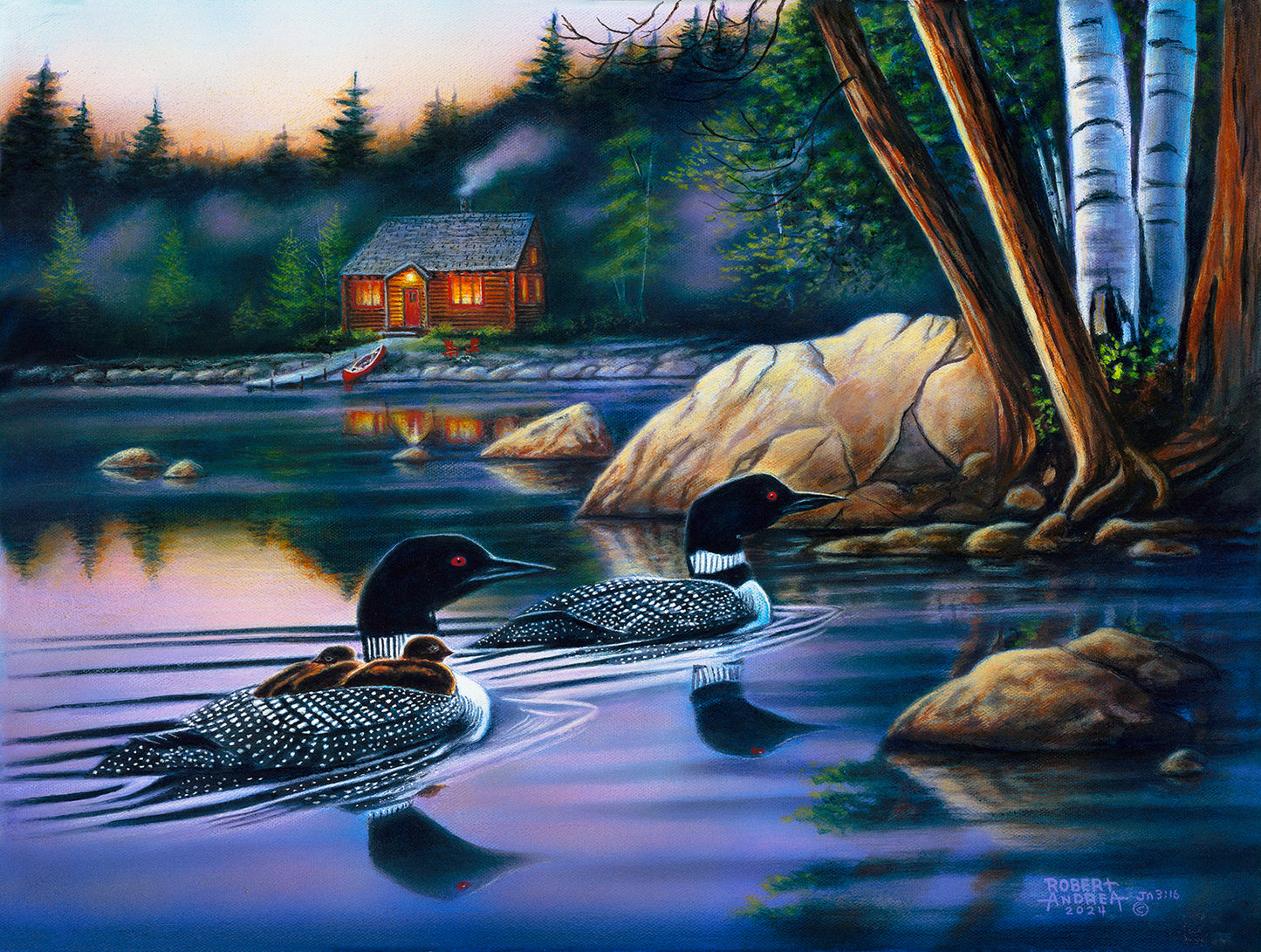 Backwater Loons 500 pc  Jigsaw Puzzle 60852