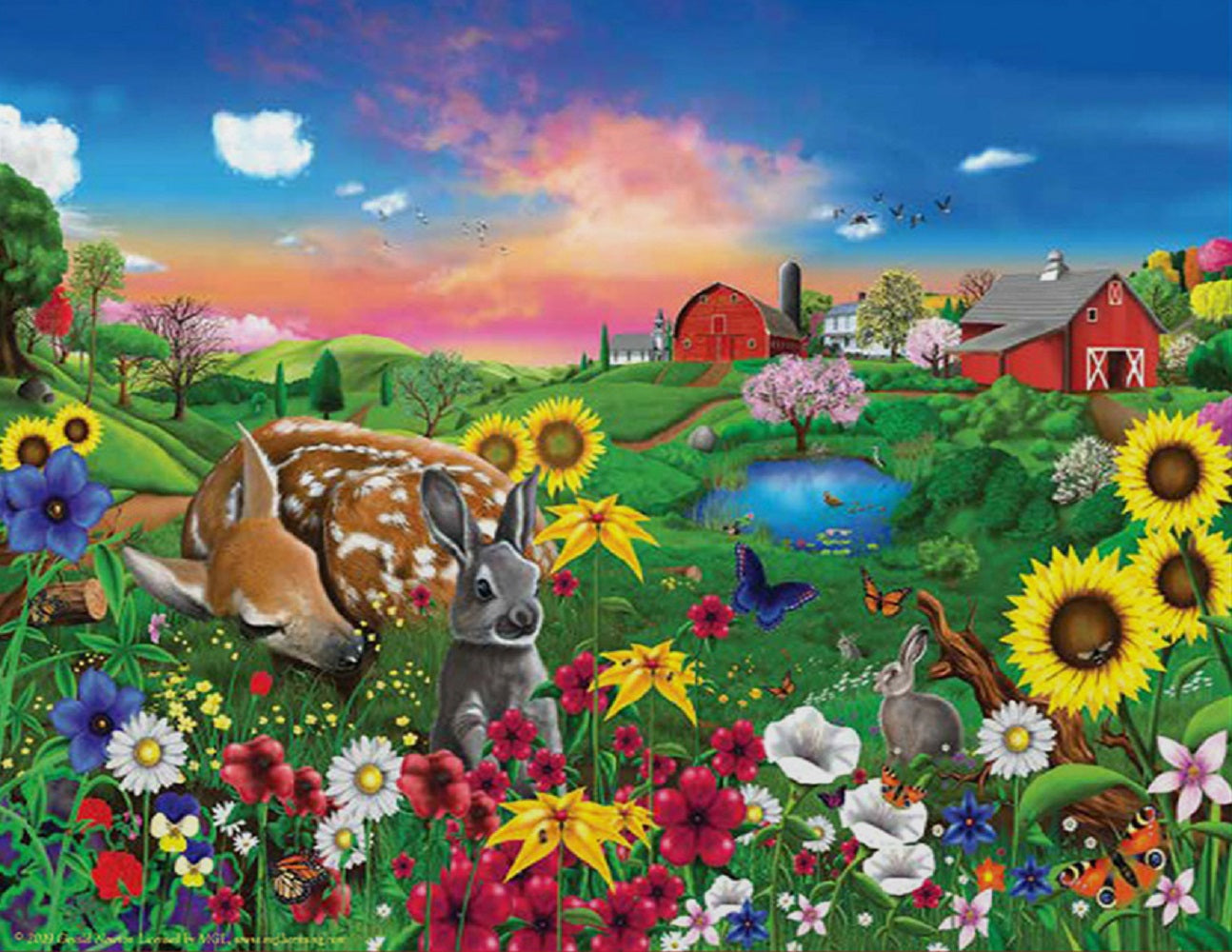 Peaceful Pastures 300 pc  Jigsaw Puzzle 60940