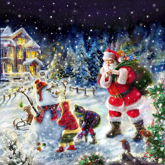 Santa and his Woodland Friends 500 pc  Jigsaw Puzzle 61101