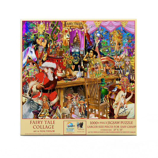 Fairy Tale Collage 1000 pc Large Pieces Jigsaw Puzzle 61516