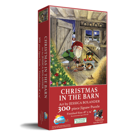 Christmas in the Barn 300 pc  Jigsaw Puzzle 61530