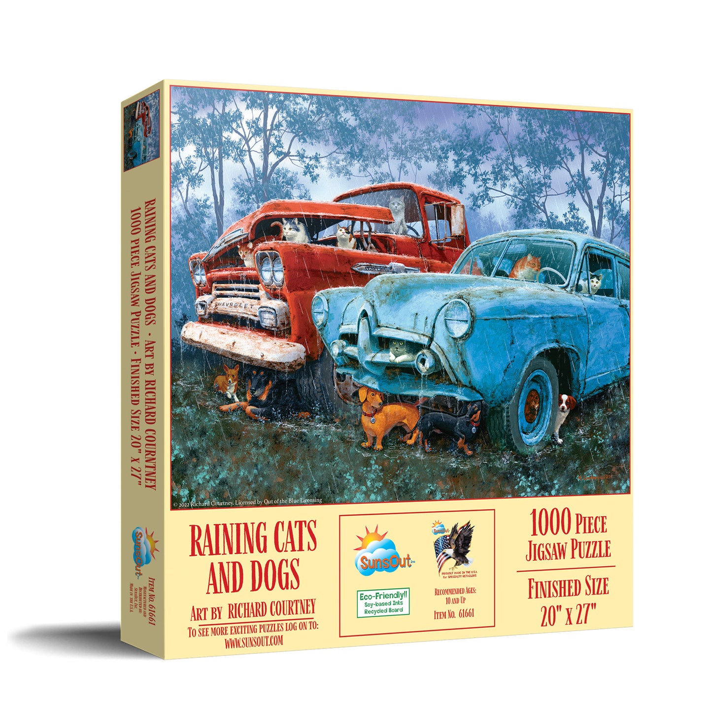Raining Cats and Dogs 1000 pc  Jigsaw Puzzle 61661