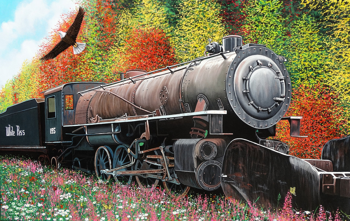Skagway Locomotive 550 pc  Jigsaw Puzzle 61704